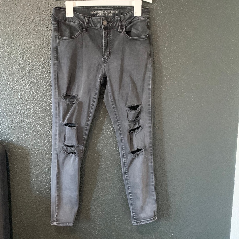 Black American eagle jeans